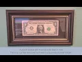 In Hand Review of AUEAR Dollar Bill Frame with Black Mat
