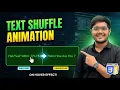 Random Text Shuffle Hover Effect Smooth Reveal Animation HTML CSS JS