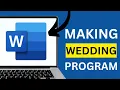 How to Make a Wedding Program in Word