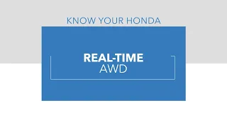 Know Your Honda 2023 HR-V Real-Time AWD