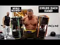 WORLD HEAVIEST INCLINE DUMBBELL PRESS 235LBS EACH HAND