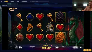 Dave Does 100 free spins on Dragons Nest bonus buys on Mbit Casino