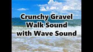 ASMR Crunchy Gravel Walk With With Wave Sound 2 Shorts 