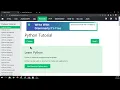 W3schools Python Tutorials First in Series