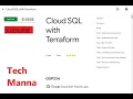 Cloud SQL with Terraform Full Solution GO A startup growth mindset
