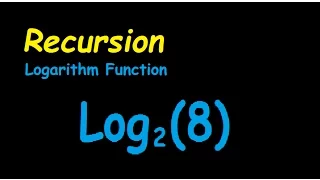 Recursive Logarithm In C