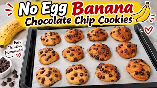 Got 1 Ripe Banana? Make These Easy Chocolate Chip Cookies! 🍌🍪