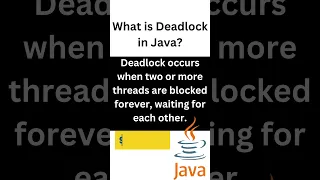 What is Deadlock in Java Java Programming Language