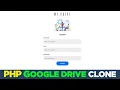 Online drive app with Javascript PHP Google cloud clone Quick programming tutorial