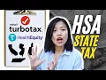 How to report HSA state tax for California New Jersey FREE calculator included