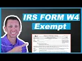 How to fill out IRS Form W 4 Exempt