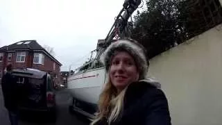 EP39 funNstuff Dropping the mast on our Red Fox trailer sailer and towing home