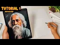 Download Lagu Rabindranath Tagore Drawing Tutorial || Easy Rabindranath Tagore Drawing || Ravindra Jayanti Drawing