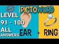 Pictoword Level 91-100 ALL ANSWERS