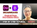 Bootstrap in Dreamweaver for beginners Part 3 Contact Form with free source code