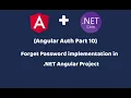Forget Password in Angular and NET 6 Step-By-Step Implementation Angular Auth Series Part 10