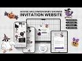 Editable Silly Goose Halloween Baby Shower Website Template with RSVP Diaper Raffle Books for Baby