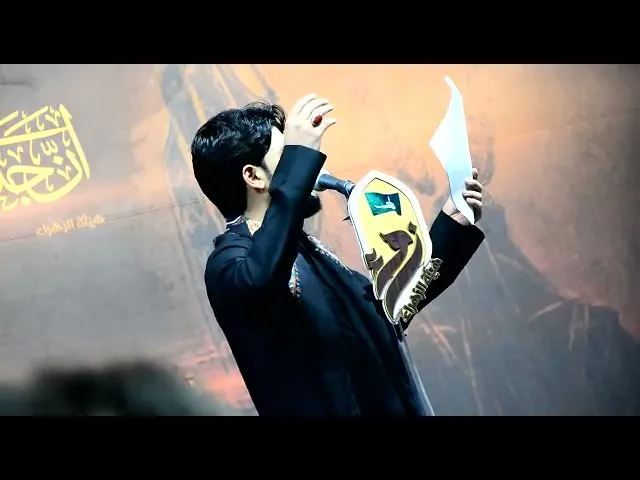 ⁣بكاء ملا مرتضى حرب في المنبر هيئة الزهراء الكوفه المقدسه #مرتضى حرب