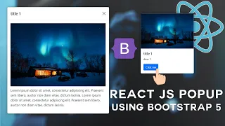 React js Modal Tutorial Using Bootstrap 5 Dynamic Modal Bootstrap 5 React js Popup modal