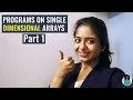 Array Handling in Java Single Dimensional Array SDA - Part 1 Lecture 3 Class 10 ICSE