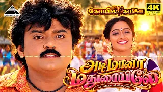Adi Maana Madhuraiyila 4K Video Song | Koyil Kaalai Movie Songs| Vijayakanth | Kanaka | Ilaiyaraaja