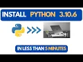 How to install python 3 10 6 on MacOS Big Sur or Catalina 2022 update