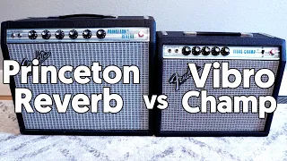 Battle Of The Tiny Tube Amps Princeton Reverb Vs Vibro Champ 