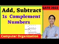 Addition Subtraction of 1s Complement Numbers Computer Organization GATE