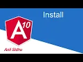 Angular 10 tutorial Install