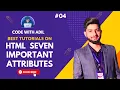 HTML Attributes HTML Tutorial for beginners Web Development Full Course HTML Tutorial