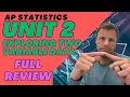 AP Statistics Unit 2 Full Summary Review OLD CED