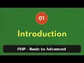 1 Introduction PHP Tutorial Basic to Advanced PHP 8 2