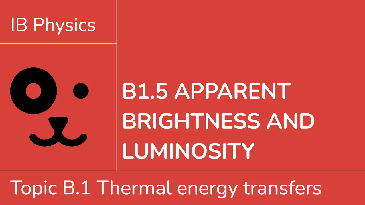 B1.5 Apparent brightness and luminosity [IB Physics SL/HL]