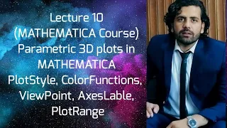 Parametric 3D plots in MATHEMATICA PlotStyle ColorFunctions ViewPoint AxesLable PlotRange