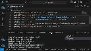 Introduction to Python String Integer Float List Tuple Set and Dictionary Type Casting