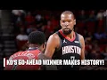 KEVIN DURANT GO-AHEAD WINNER KD passes Dirk Nowitzki for 4th most in play-by-play era NBA on ESPN