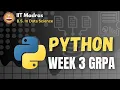 Python Week 3 GRPA Solutions IIT Madras BS Degree Foundation Level Data Science