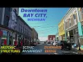 Bay City Michigan A Drive Through Downtown Riverfront Zilwaukee Bridge October 2025