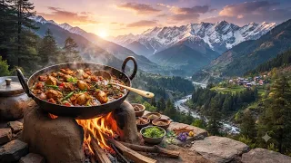 Chicken cooking at oldest himachali village