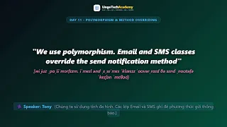 Day 11 - Polymorphism Method Overriding English for Software Engineers