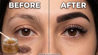 The Ancient Flaxseed Secret for Lush Lashes & Brows in 3 Days 🌿👁️✨