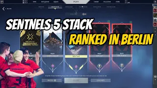 Sentinels 5 Stack DOMINATE Ranked -  EU Placements in BERLIN