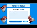 How To Make Text To Voice Converter Using JavaScript Text To Speech Generator