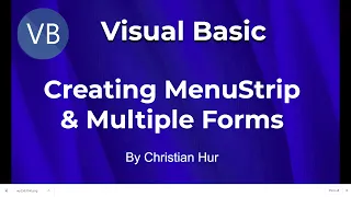 Visual Basic Programming - MenuStrip and Multiple Forms Modal and Modeless