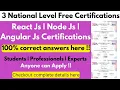 3 Free National Level Certifications React Node and Angular Js Certification