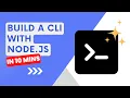 Building CLI s with Node js