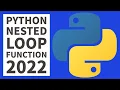 Nested Loops - Python Programming Examples For Beginners 2022