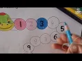 Missing numbers 1-20 worksheet counting and coloring page kids learning How to write and color