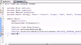 Java Programming Tutorial 72 Multiple Selection List YouTube