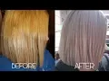 How to tone brassy hair with Wella T14 050
